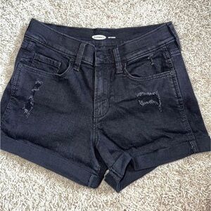 Old Navy Black Boyfriend Shorts Size 0